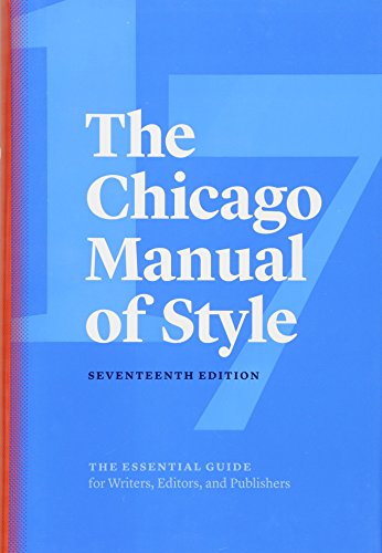 Coiver of the 17th edition of The Chicago Manual of Style