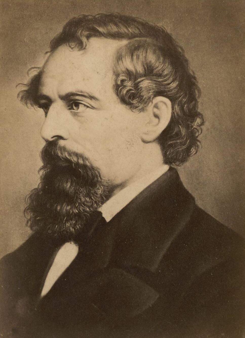 Photo portrait of Charles Dickens