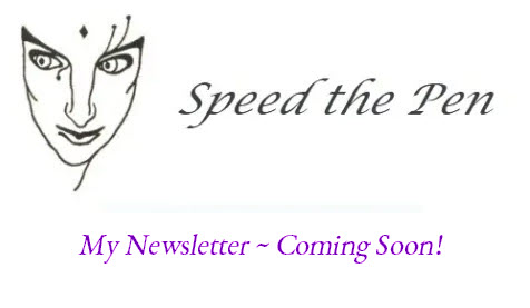 Speed the Pen newsletter logo with Coming Soon announcement